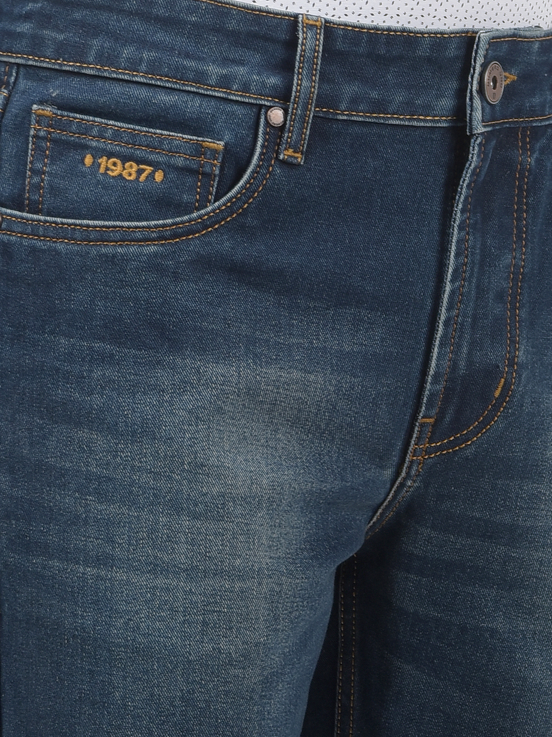 Numero Uno Men Solid Dark Blue Jeans